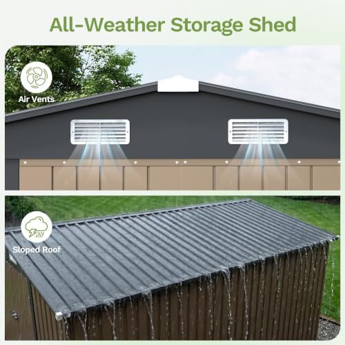 Brown sloped roof outdoor storage shed — photo 4