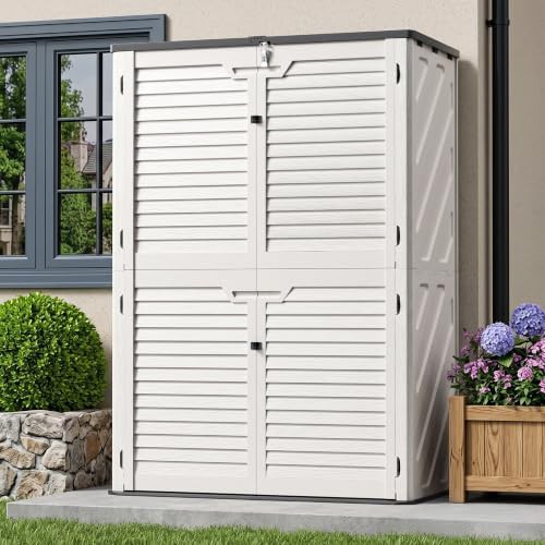 Resin vertical outdoor cabinet with floor
