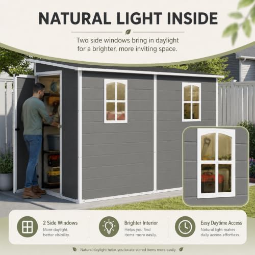 Ten by four resin lean to shed — photo 5