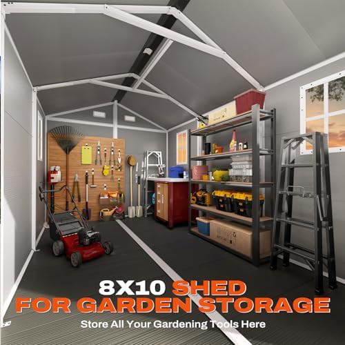 Resin Garden Shed with Reinforced Floor — photo 4