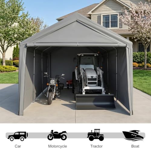 Heavy duty steel canopy storage tent — photo 5