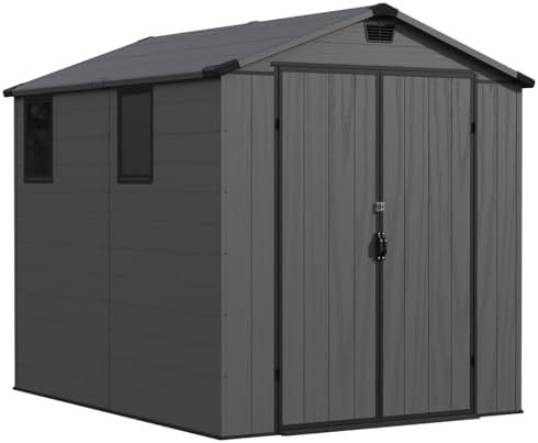 Plastic Bike Storage Shed with Floor