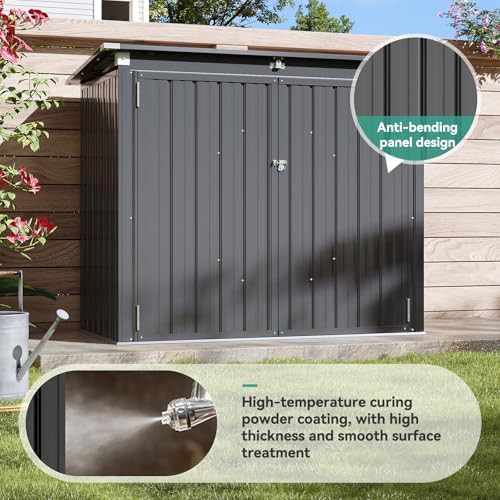 Sixty cubic foot trash can storage shed — photo 5