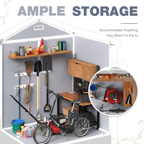 Resin garden tool shed 6x4 ft — photo 3
