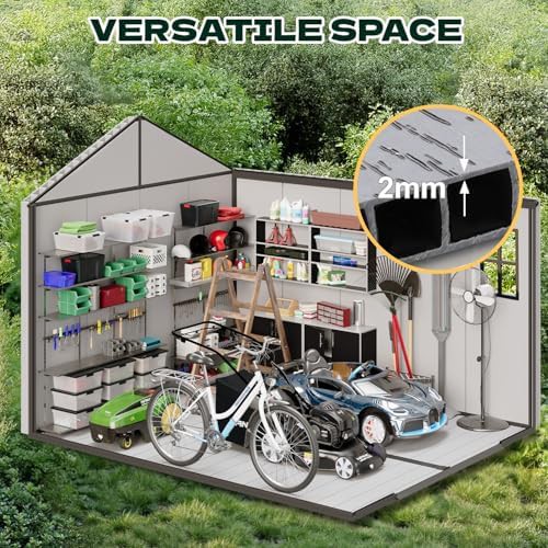Resin Garden Shed with Floor 8x10 — photo 4