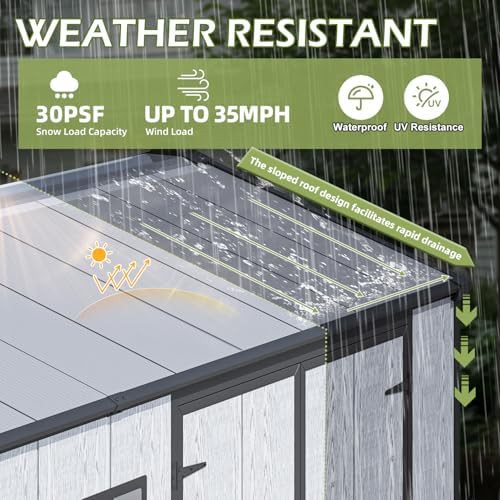 Plastic Outdoor Garden Shed 10x8 — photo 5