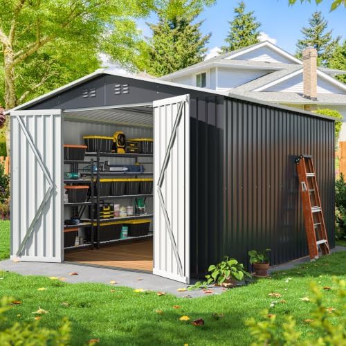Galvanized Steel Backyard Storage Shed