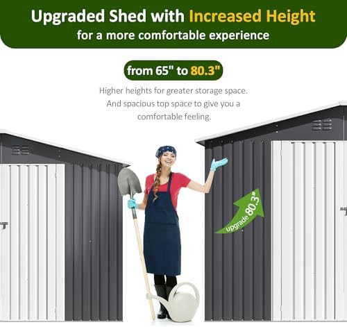 Galvanized Steel Backyard Storage Shed — photo 4