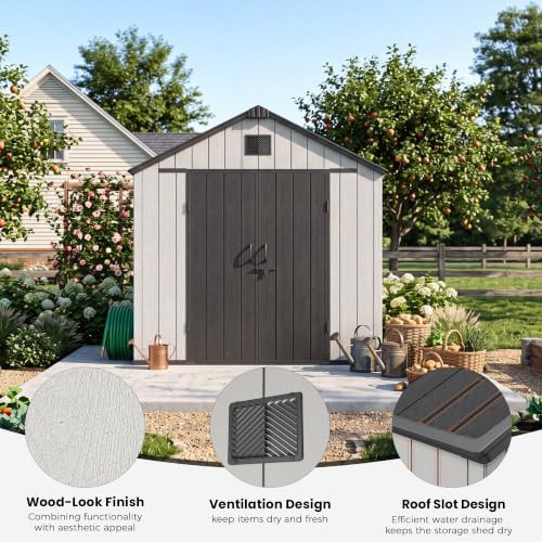 Large resin storage shed for bikes — photo 4