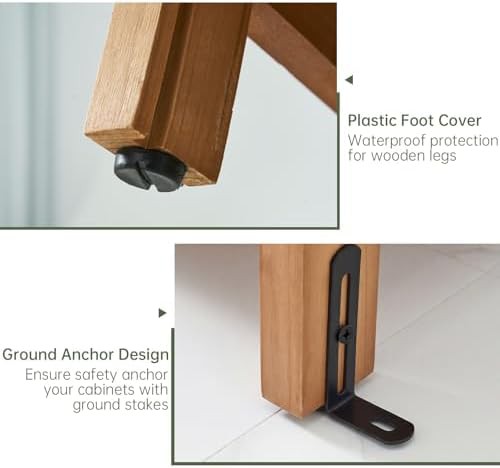 Vertical wood garden storage cabinet — photo 5
