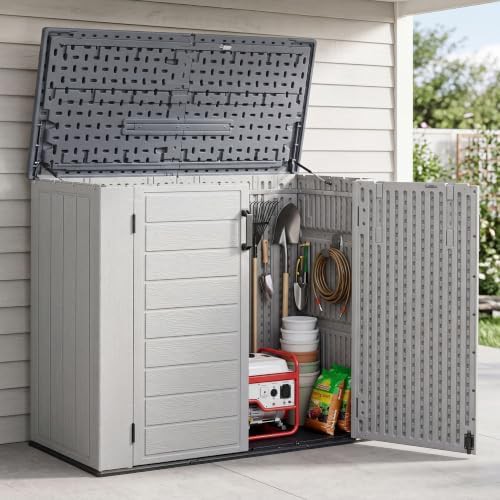 Resin Horizontal Outdoor Storage Cabinet — photo 3