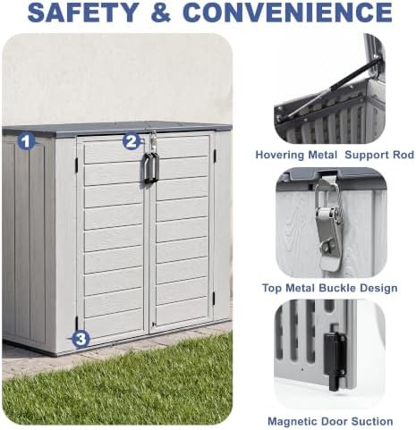 Resin Horizontal Outdoor Storage Cabinet — photo 5