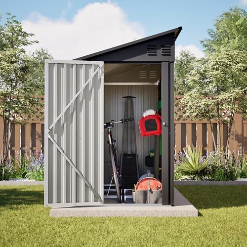 Metal Lean To Shed with Sliding Doors — photo 3