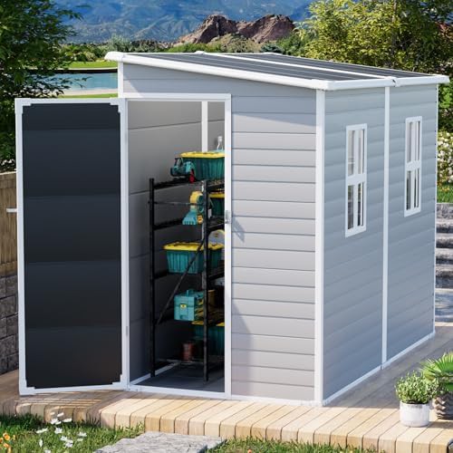 Four by Eight Resin Shed with Floor