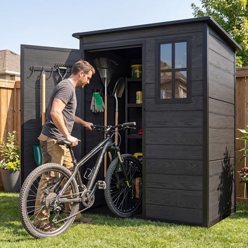 Compact sloped roof shed with reinforced floor — photo 3