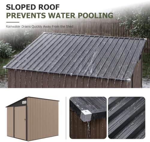 Eight by six foot lean to sloping roof shed — photo 4