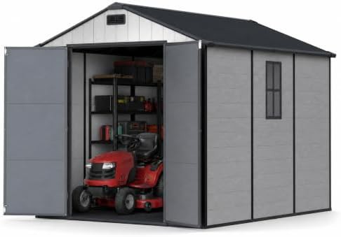 Grey resin bike and tool shed 8x10 ft — photo 5