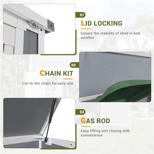 Weatherproof Resin Garden Tool Shed — photo 4