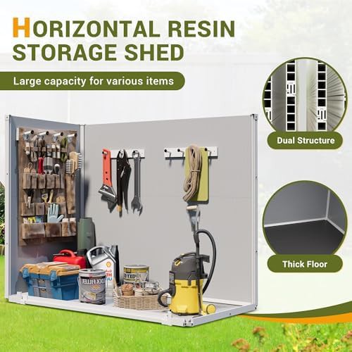Weatherproof Resin Garden Tool Shed — photo 5