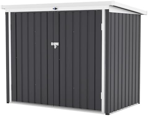 Weatherproof Trash Can Shed Six by Four