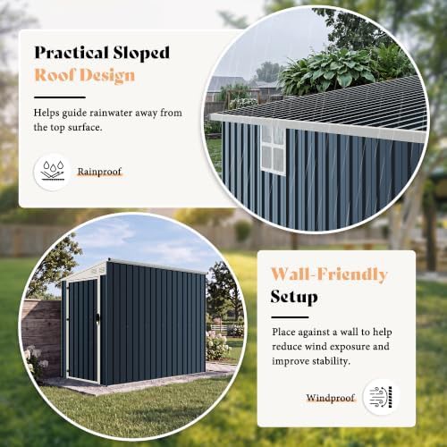 Small lean to metal storage shed — photo 3