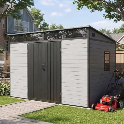 Large Resin Bike Shed with Floor