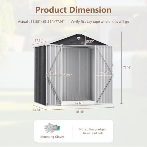 Metal garden shed for lawn mowers — photo 3