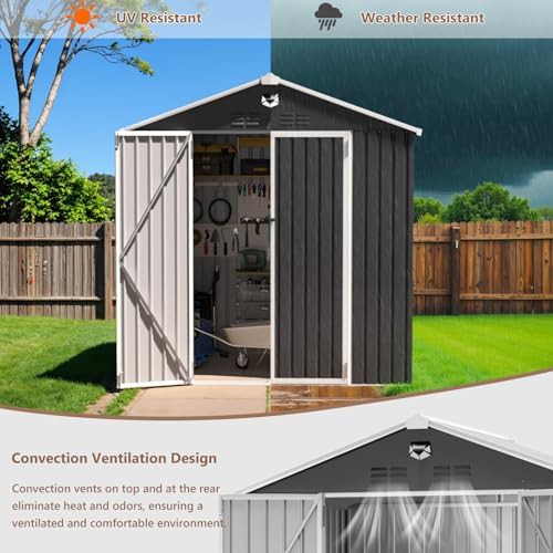 Metal garden shed for lawn mowers — photo 5