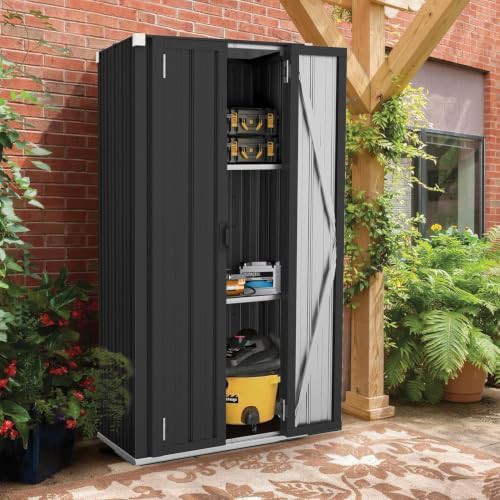 Tall waterproof outdoor utility cabinet