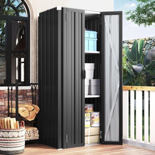 Tall waterproof outdoor utility cabinet — photo 5