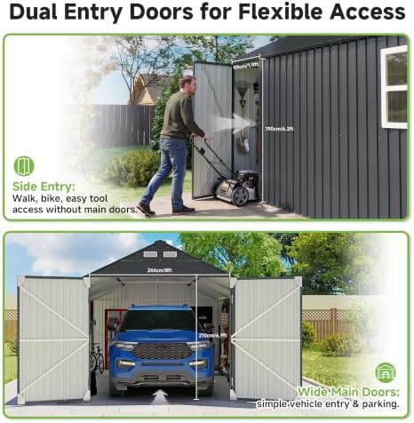 Heavy duty metal carport and shed — photo 3