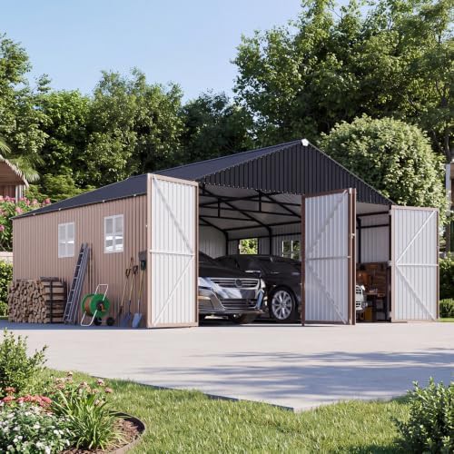 Heavy Duty Metal Carport Garage 20x20