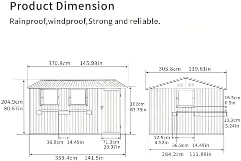 Coal Grey Walk-in Metal Bike Shed — photo 3