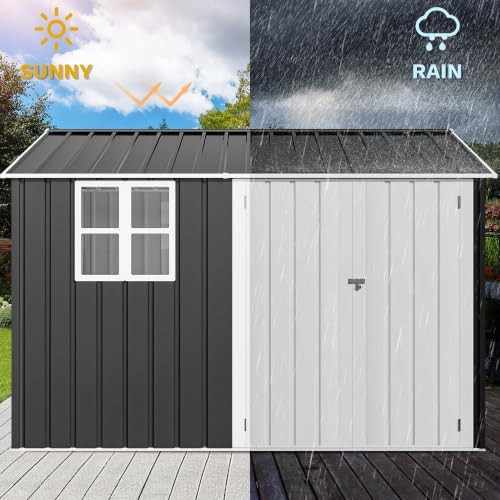 Large garden storage shed with three doors — photo 3