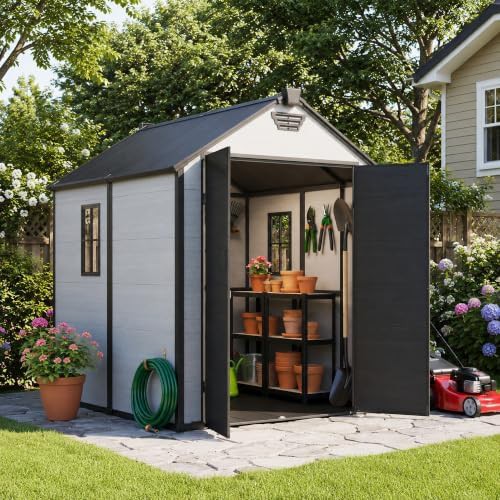 UV Resistant Resin Shed with Floor