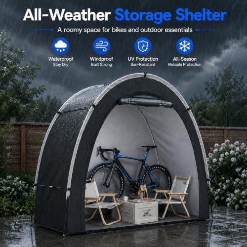Fabric portable bicycle storage tent — photo 5