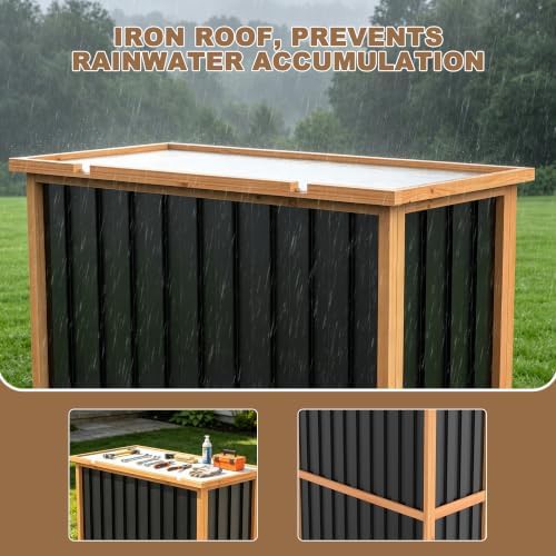 Small weatherproof cabinet with iron roof — photo 3