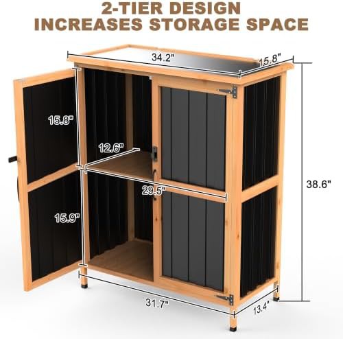 Small weatherproof cabinet with iron roof — photo 5
