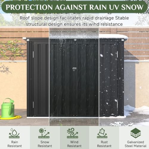Low profile horizontal waterproof shed — photo 4