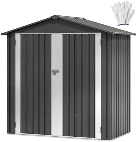 Lockable waterproof trash can storage shed