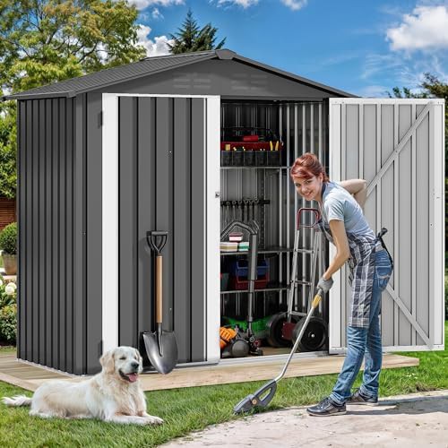 Lockable waterproof trash can storage shed — photo 3